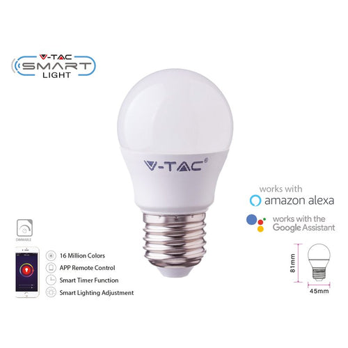 V-TAC 2755 lampadina LED Smart RGB E27